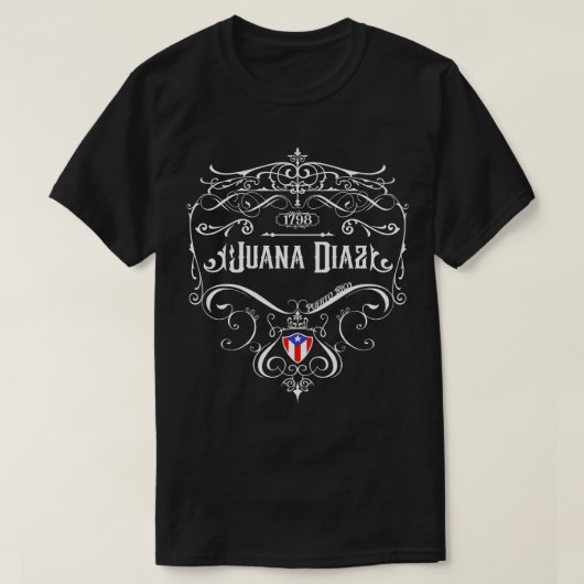 Juana Diaz ontwerp T-shirt (Design voorkant)