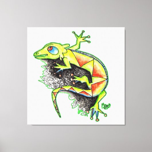 JUANA LA IGUANA CANVAS AFDRUK (Voorkant)