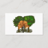 Juan's Landscaping Lawnmower Person Tree Visitekaartje (Achterkant)