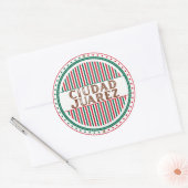 Juarez City Pride Embleem – Mexicaanse identiteit Ronde Sticker (Envelop)