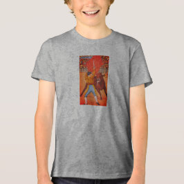 Juarez, Mexico  Bull Fight Scene Kinder Tri-Blend Shirt