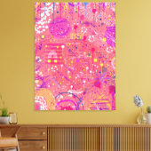 Jubel: Maximalistische Kunst Canvas Afdruk (Insitu (Woonkamer))