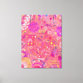 Jubel: Maximalistische Kunst Canvas Afdruk (Voorkant)