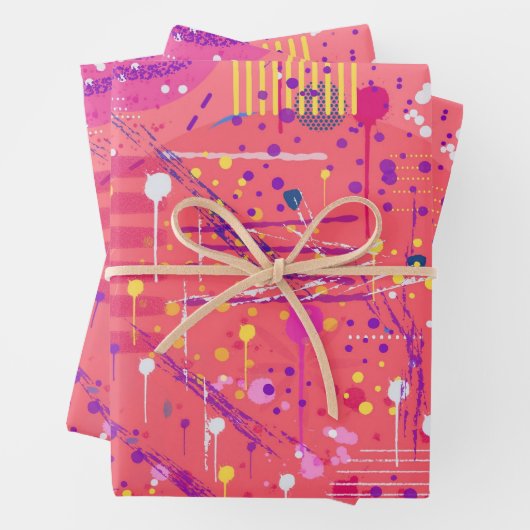 Jubel: Maximalistische Kunst Inpakpapier Vel (In situ)