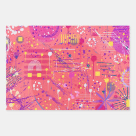 Jubel: Maximalistische Kunst Inpakpapier Vel