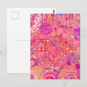 Jubelstemming: Maximalistische Kunst Briefkaart