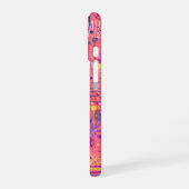 Jubelstemming: Maximalistische Kunst iPhone 16 Hoesje (Linkerkant)