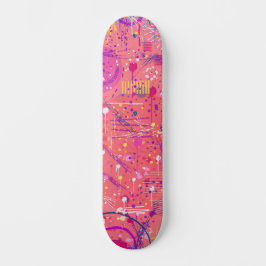 Jubelstemming: Maximalistische Kunst Persoonlijk Skateboard