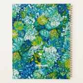 Jubilant-Blauw & Groen Bloemen  Planner (Achterkant)