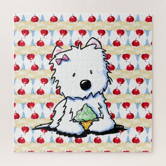 Jubilant Cherry Westie  Legpuzzel (Verticaal)