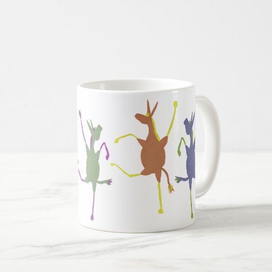 Jubilant Jennets Donkey Coffee Mok (Voorkant rechts)