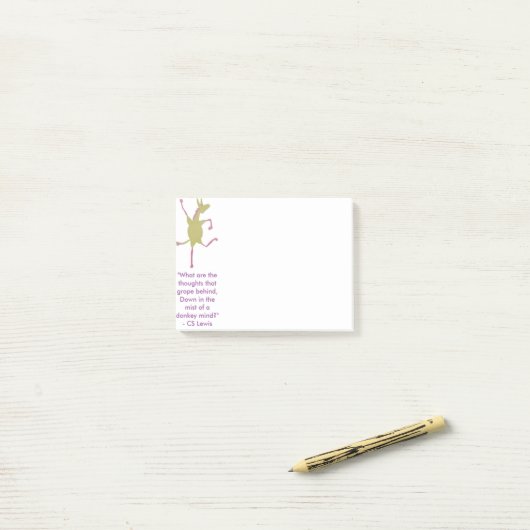 Jubilant Jennets Donkey Post-It Notes (Op bureau)