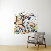 Jubilant Oceanic Waltz Wandkleed (In situ)