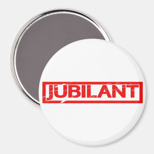 Jubilant Stamp Magneet (Voorkant / Achterkant)