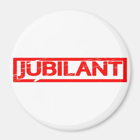 Jubilant Stamp Magneet (Voorkant)