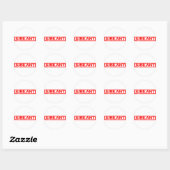 Jubilant Stamp Ronde Sticker (Vel)
