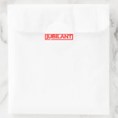 Jubilant Stamp Ronde Sticker (Tas)