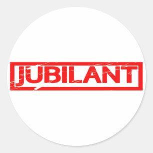 Jubilant Stamp Ronde Sticker