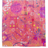 Jubilation: Maximalist Art Douchegordijn (Voorkant)
