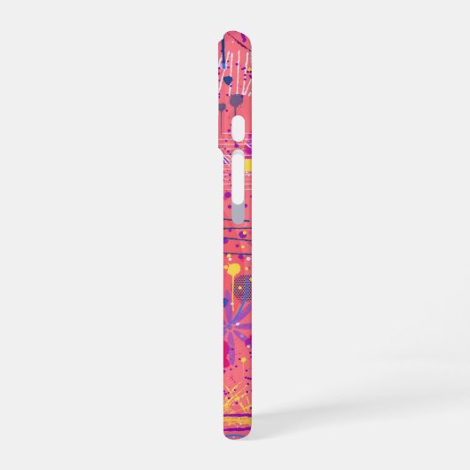 Jubilation: Maximalist Art iPhone 16 Hoesje (Linkerkant)