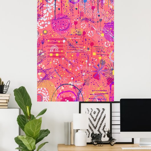 Jubilation: Maximalist Art Poster (Thuiskantoor)