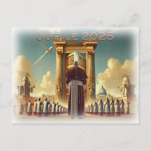 Jubilé 2025 Vaticaan, souvenirreis, idée cadeau. Briefkaart (Voorkant)