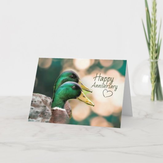 Jubilea Kaart met eendenthema (Voorkant)