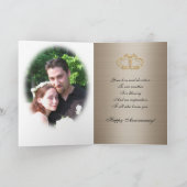 Jubilea kaartdiamanten Altijd en altijd Kaart (Binnen)