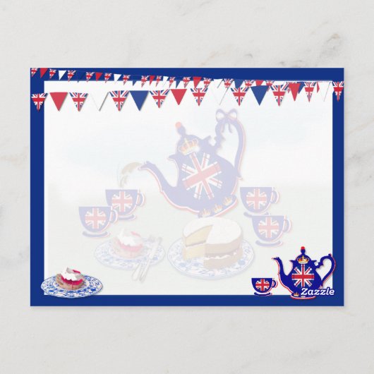 Jubilee Celebration Tea ~ Briefkaart (Achterkant)