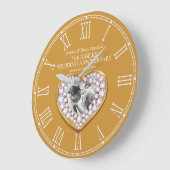 Jubilee foto-hart 75ste trouwdag grote klok (Hoek)