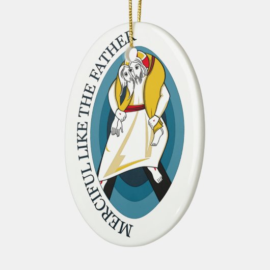 JUBILEE JAAR VAN MERCY GEAR KERAMISCH ORNAMENT (Links)