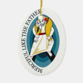 JUBILEE JAAR VAN MERCY GEAR KERAMISCH ORNAMENT (Voorkant)