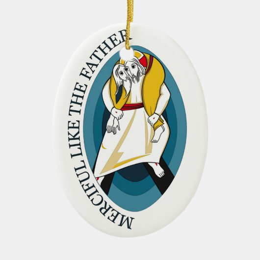 JUBILEE JAAR VAN MERCY GEAR KERAMISCH ORNAMENT (Voorkant)