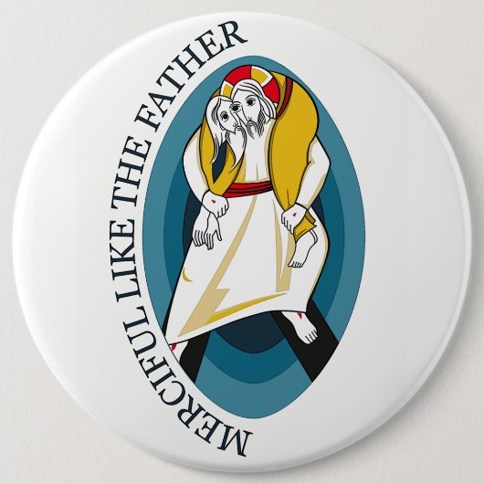 JUBILEE JAAR VAN MERCY GEAR RONDE BUTTON 6,0 CM (Voorkant)