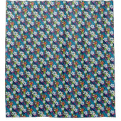 Jubilee Pattern Blue Kind Douchegordijn (Voorkant)