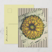 Jubilee Songflower Briefkaart (Voorkant / Achterkant)