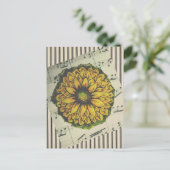 Jubilee Songflower Briefkaart (Staand voorkant)