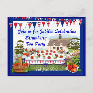 Jubilee Strawberry Tea Party ~ Briefkaart