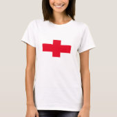 Jubilee T-Shirt met rood kruis als Engelstalige vl (Voorkant)