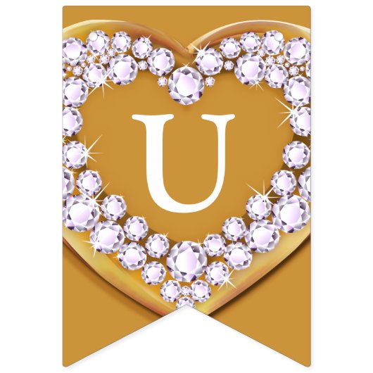 Jubilee trouwdag 75e foto bunting vlaggetjes (Tweede vlag)