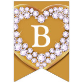 Jubilee trouwdag 75e foto bunting vlaggetjes (Derde vlag)