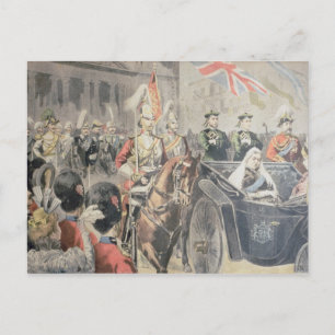 Jubilee van de koningin van Engeland Briefkaart