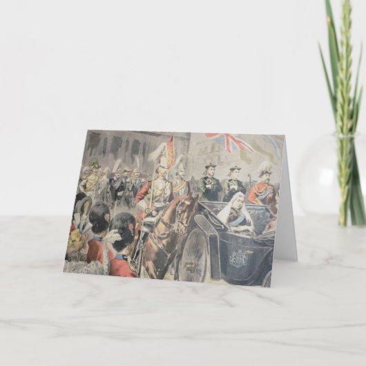 Jubilee van de koningin van Engeland Kaart (Voorkant)