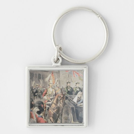 Jubilee van de koningin van Engeland Sleutelhanger (Voorkant)