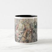 Jubilee van de koningin van Engeland Tweekleurige Koffiemok (Center)