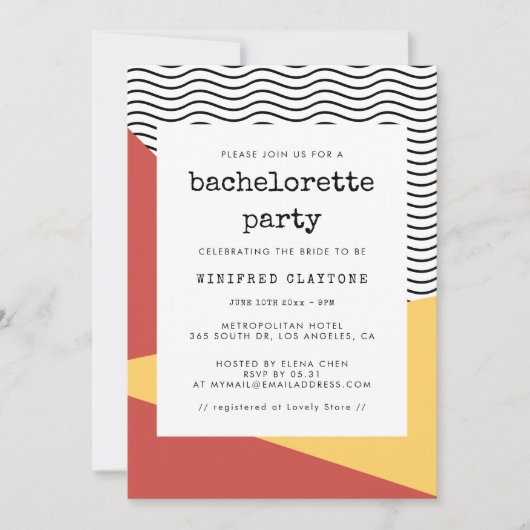 Jubilejfeest in 80's Pop art Memphis-stijl Kaart (Voorkant)