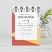 Jubilejfeest in 80's Pop art Memphis-stijl Kaart (Staand voorkant)