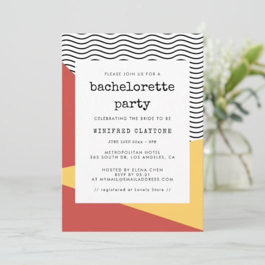 Jubilejfeest in 80's Pop art Memphis-stijl Kaart (Staand voorkant)