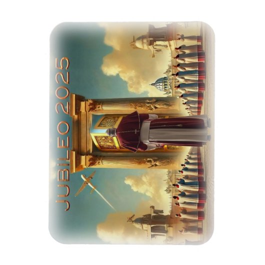 Jubileo 2025 Vaticano, recuerdo viaje idee regalo. Magneet (Verticaal)