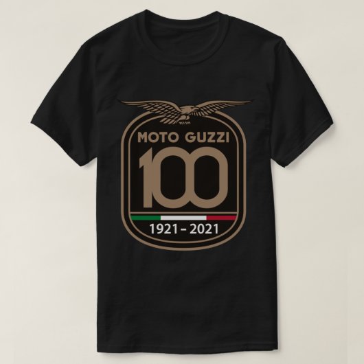 Jubileum 100th Moto Guzzi Gist Classic T-Shirt (Design voorkant)